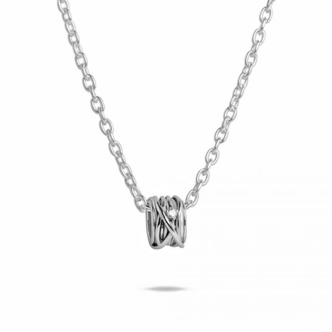 CIONDOLO FILODELLAVITA MINI 13 FILI IN ORO BIANCO E DIAMANTE AN1005BBT
