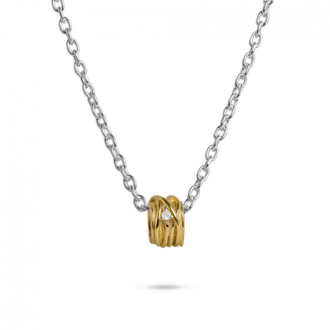 CIONDOLO FILODELLAVITA MINI 13 FILI IN ORO GIALLO E DIAMANTE AN1005GBT