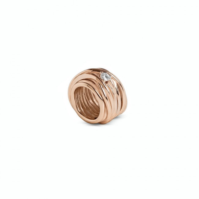 CIONDOLO FILODELLAVITA MINI 13 FILI IN ORO ROSA E DIAMANTE AN1005RBT