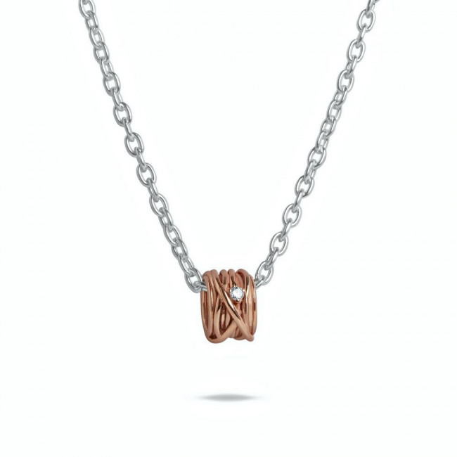 CIONDOLO FILODELLAVITA MINI 13 FILI IN ORO ROSA E DIAMANTE AN1005RBT