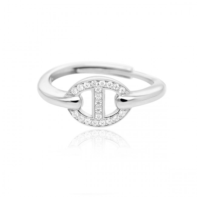 ANELLO MABINA ARGENTO ZIRCONI REGOLABILE 523186