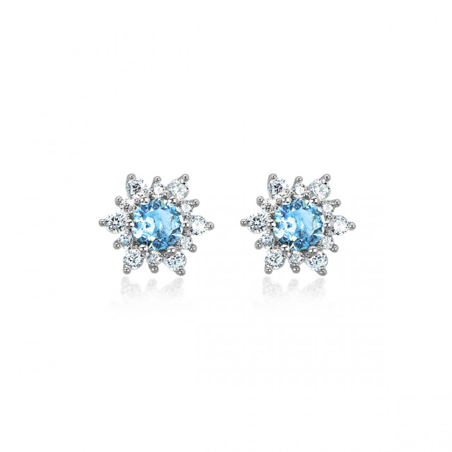 ORECCHINI MABINA LIGHT BLUE ARGENTO 563073
