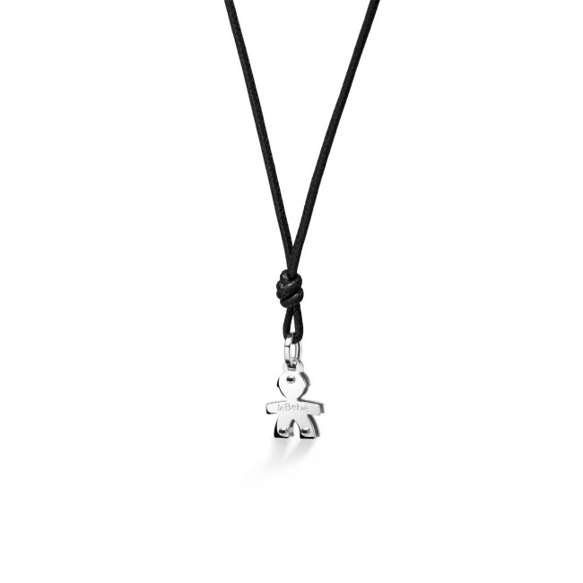 CIONDOLO LE BEBE' MINI BIMBO ORO BIANCO LBB045-N
