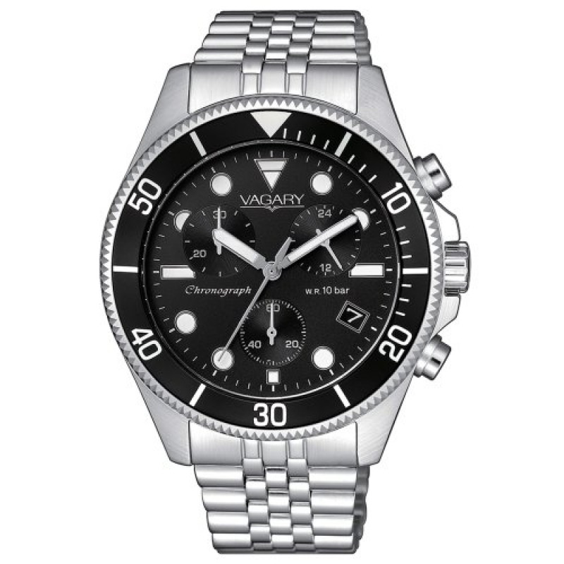 Orologio Uomo Vagary VS1-019-71 Al Quarzo - Cinturino In Pelle - Movimento Citizen