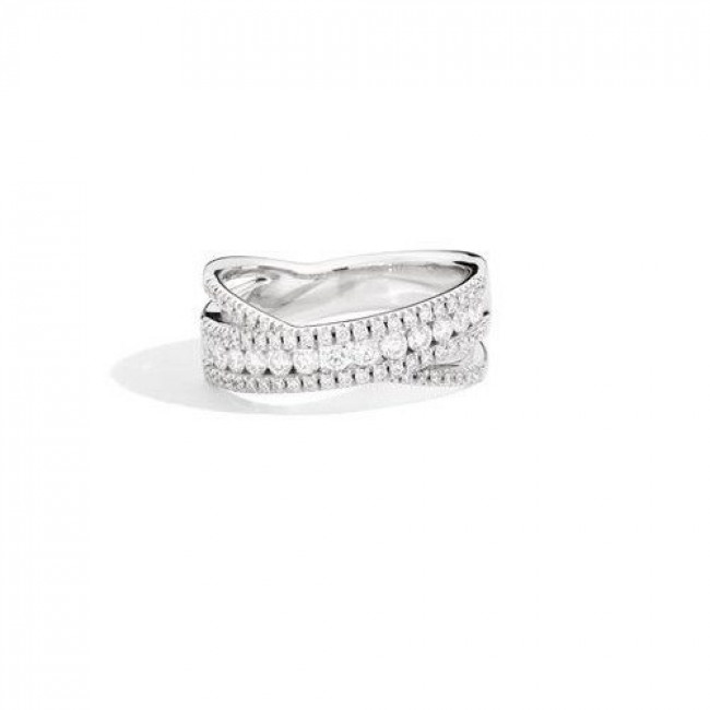 ANELLO RECARLO IN ORO BIANCO FASCIA R10FM001/060