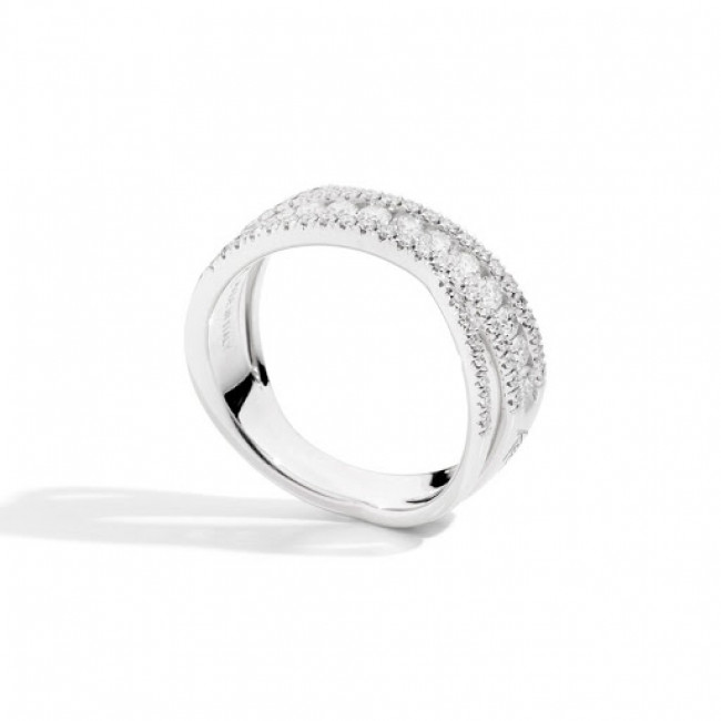 ANELLO RECARLO IN ORO BIANCO FASCIA R10FM001/060