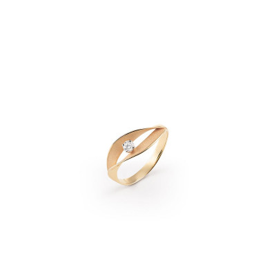 ANELLO ANNAMARIA CAMMILLI COLLEZIONE DUNE ASSOLO IN ORO ARANCIO APRICOT 