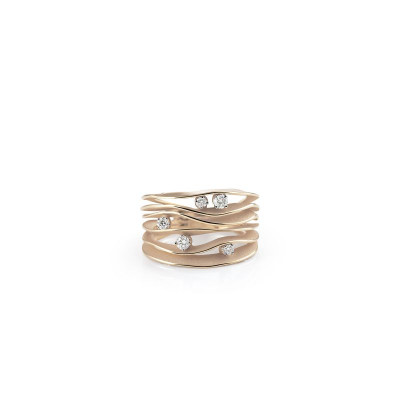 ANELLO ANNAMARIA CAMMILLI COLLEZIONE DUNE ORO NATURAL BEIGE