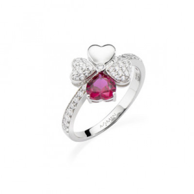 ANELLO ARGENTO QUADRICUORE AMEN RQUBR