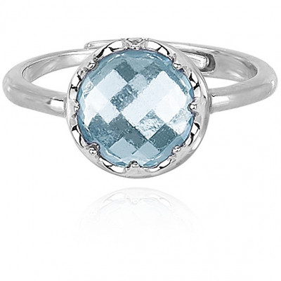 ANELLO CON TOPAZIO AZZURRO MABINA  ARGENTO  523161
