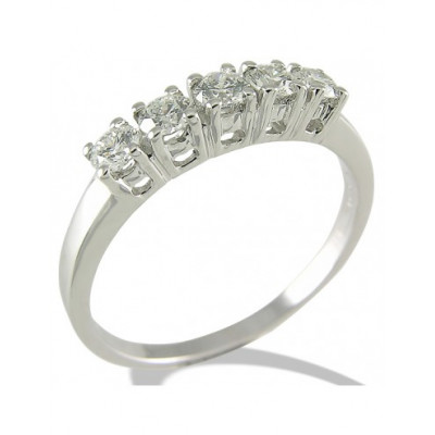 ANELLO GEMORO ORO 18KT.  gr.2,10  BRILLANTE  CT 0,22 FF506BIA22