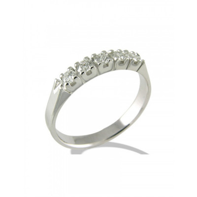 ANELLO GEMORO ORO 18KT. CON DIAMANTI CT. 0,10 FF580BIA