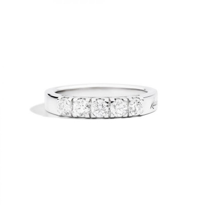 ANELLO MARIA TERESA RECARLO IN ORO BIANCO E 5 DIAMANTI R30MZ265/090