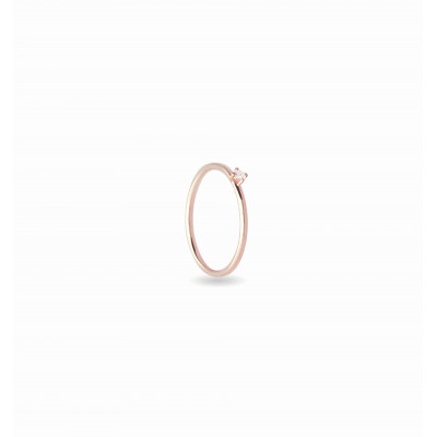 ANELLO ORO 9KT E DIAMANTE  FILO D'AMORE AN356RBT-14