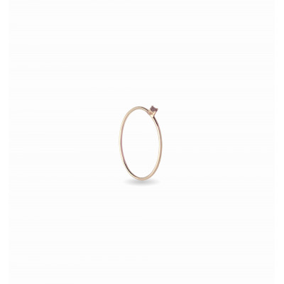 ANELLO ORO 9KT E DIAMANTE BROWN FILO D'AMORE AN355RBR-14