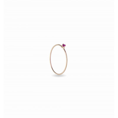 ANELLO ORO 9KT E RUBINO FILO D'AMORE AN355RRB