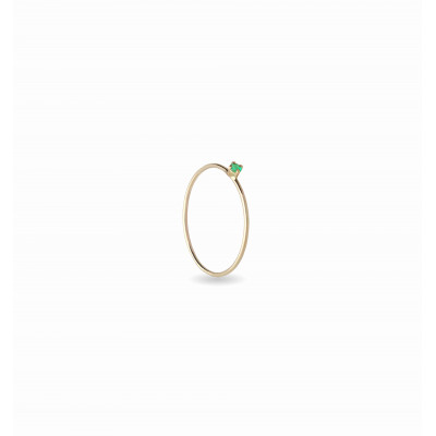 ANELLO ORO 9KT E SMERALDO FILO D'AMORE AN355GSM-12