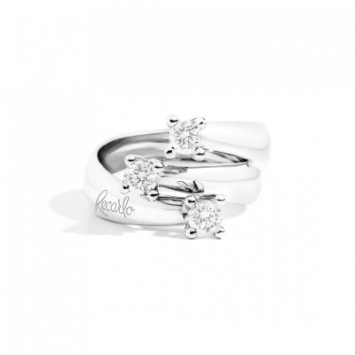 ANELLO TRILOGY RECARLO IN ORO BIANCO ETERNITY R02TY677/040