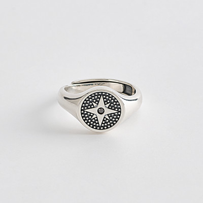 ANELLO UOMO MABINA 523221 ARGENTO 