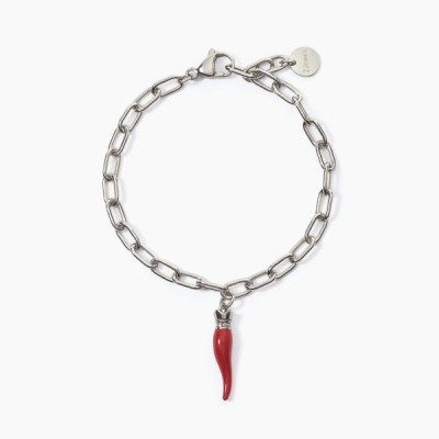 BRACCIALE 2JEWELS ACCIAIO CORNETTO ROSSO  232308