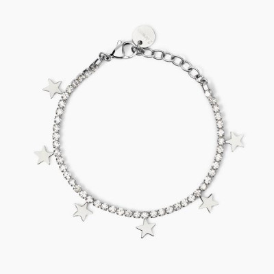 BRACCIALE 2JEWELS ACCIAIO CRISTALLI TENNIS 232588