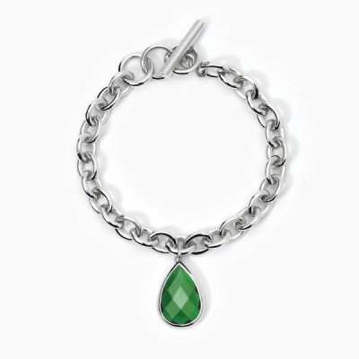 BRACCIALE 2JEWELS ACCIAIO CRISTALLI VERDI 232436