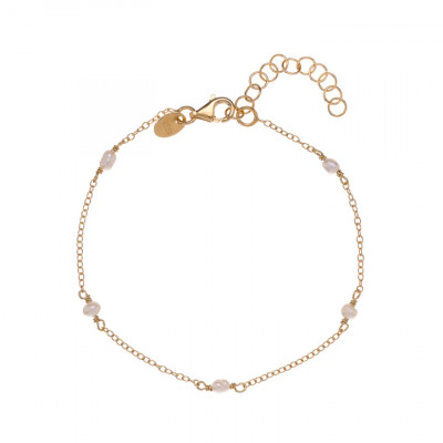 BRACCIALE ALISIA ARGENTO 925 KESHI SIMPLE AL4420-ORO