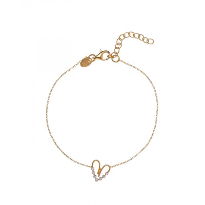 BRACCIALE ALISIA ARGENTO 925 PEARLY HEART AL4781-ORO 