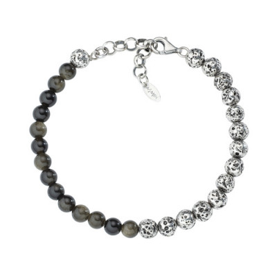 BRACCIALE ARGENTO HIPSTER AMEN BRU2PMBN6