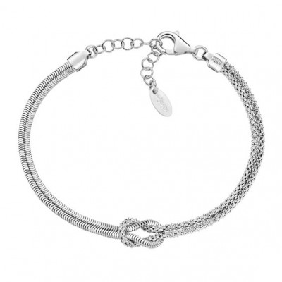 BRACCIALE ARGENTO NODO D'AMORE AMEN BRNOAMBB16