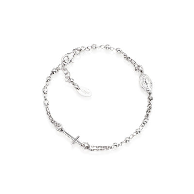 BRACCIALE ARGENTO ROSARIO AMEN BROB3