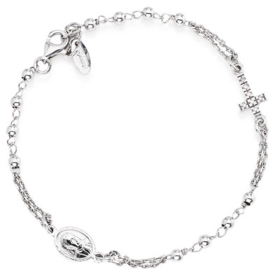 BRACCIALE ARGENTO ROSARIO AMEN BROBZ3