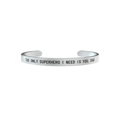 BRACCIALE KIDULT FAMILY THE ONLY SUPERHERO I NEEDIS YOU,DAD 731163