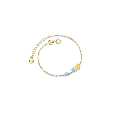 BRACCIALE LE BEBE'  ORO GIALLO CENERENTOLA LINEA LE FIABE PMG090