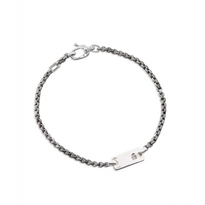 BRACCIALE LE BEBE'  UOMO VALORI BIMBA IN TITANIO E ORO BIANCO LBU012