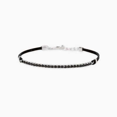 BRACCIALE MABINA MIDNIGHT ARGENTO UOMO 534116
