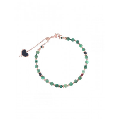 BRACCIALE MAMAN ET SOPHIE SMERALDO E SPINELLO ARGENTO 925 BPISF2SM