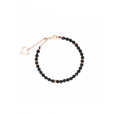BRACCIALE MAMAN ET SOPHIE SPINELLI NERI E ARGENTO 925 BPISF3SP