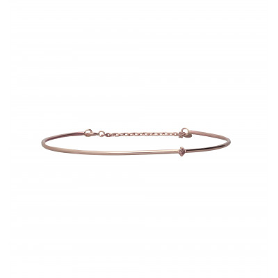 BRACCIALE ORO 9KT E DIAMANTE BROWN CUPIDO BR356RBR-M