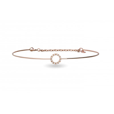 BRACCIALE ORO 9KT E DIAMANTI BIANCHI CUPIDO BR258R-RBT-M