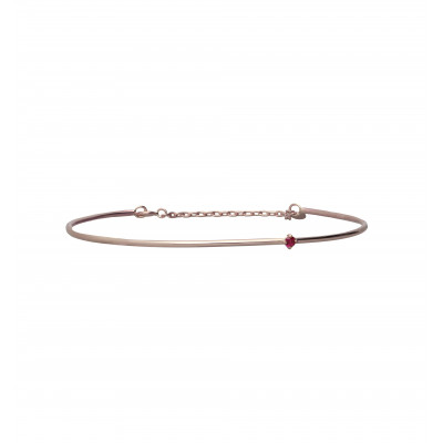 BRACCIALE ORO 9KT E RUBINO CUPIDO BR356RRB-M