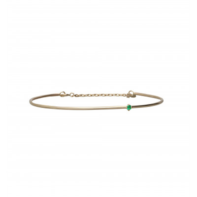 BRACCIALE ORO 9KT E SMERALDO CUPIDO BR356GSM-M