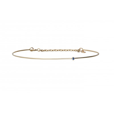 BRACCIALE ORO 9KT E ZAFFIRO CUPIDO BR355GZB-M