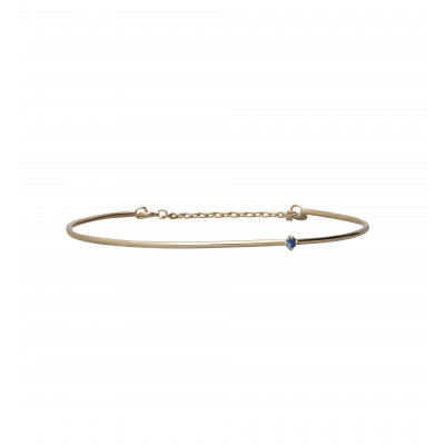 BRACCIALE ORO 9KT E ZAFFIRO CUPIDO BR356GZB-M