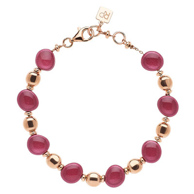BRACCIALE ROSSO PREZIOSO ARGENTO 925 LOIRA TORMALINA ROSA BC24854R-TR
