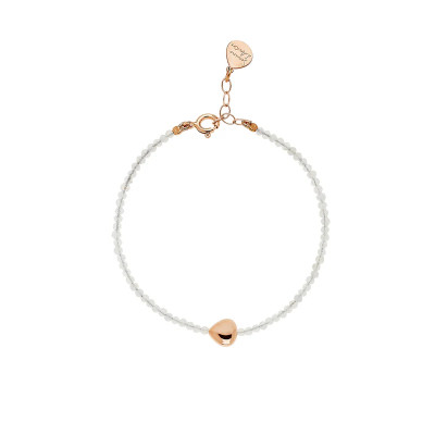 BRACCIALE ROSSO PREZIOSO ARGENTO 925 SEMINO D'AMORE ELEMENTS NEVE  BC00431SE-NV