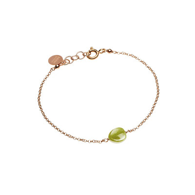 BRACCIALE ROSSO PREZIOSO ARGENTO 925 SEMINO D'AMORE LIME GOLD BC0406SE-LG