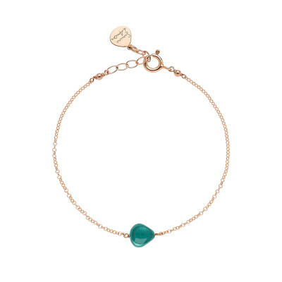 BRACCIALE ROSSO PREZIOSO ARGENTO 925 SEMINO D'AMORE TORMALINA VERDE BC00406SE-TV