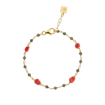 BRACCIALE ROSSO PREZIOSO ARGENTO SHINE BC26726CE/SS-CO
