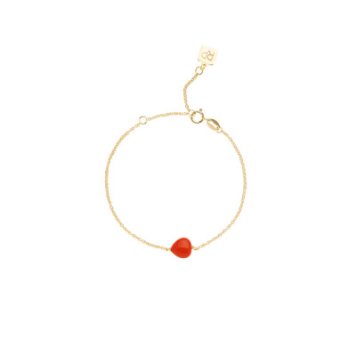 BRACCIALE ROSSO PREZIOSO ORO 9KT RED LOVE SEMINO D'AMORE BC24475SE-RV 